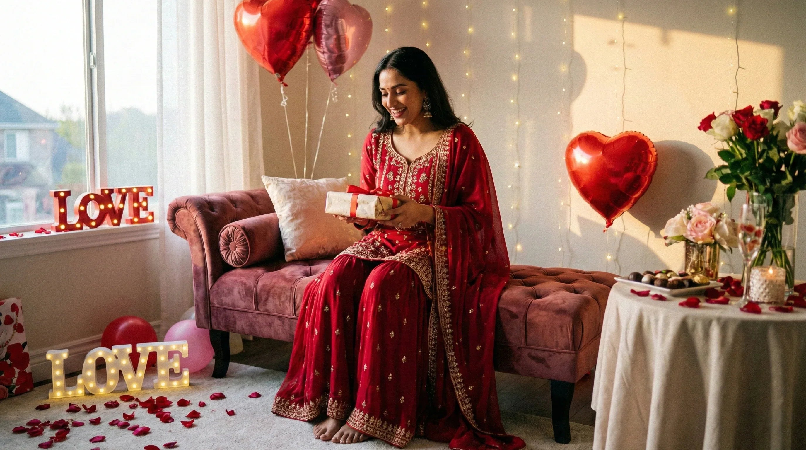 Valentine’s Day Outfit Ideas: Stylish Sharara Sets to Buy Online
