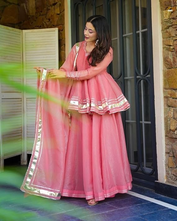 Pink Designer Sharara Set