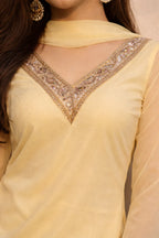 Georgette Kurta Set with Palazzo & Dupatta